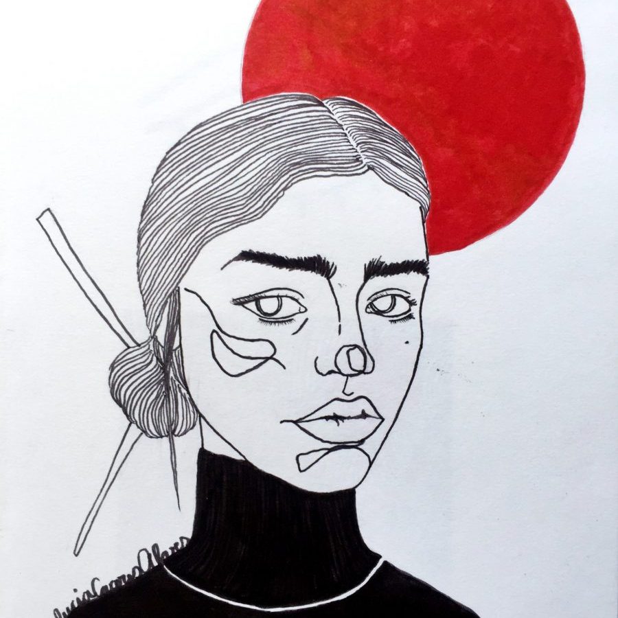 Obra de la artista Lucia caceres Alves ilustradora. ©