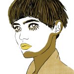 Cara chica por Lucia Caceres Alves Artista Ilustradora ©